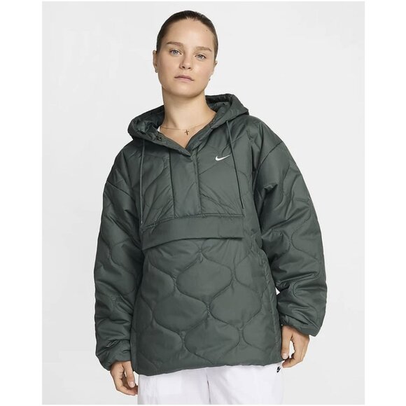Nike Sportswear Essential Women's Quilted Anorak Jacket - Picture 1 of 6